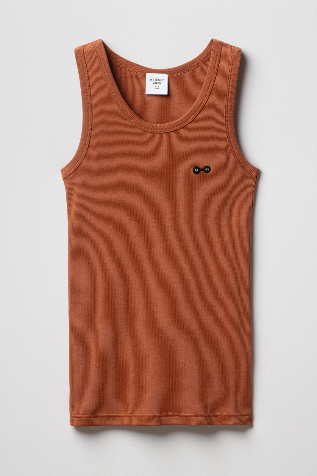 The Real Marcel Tank Top for men Cognac – Tricots Marcel