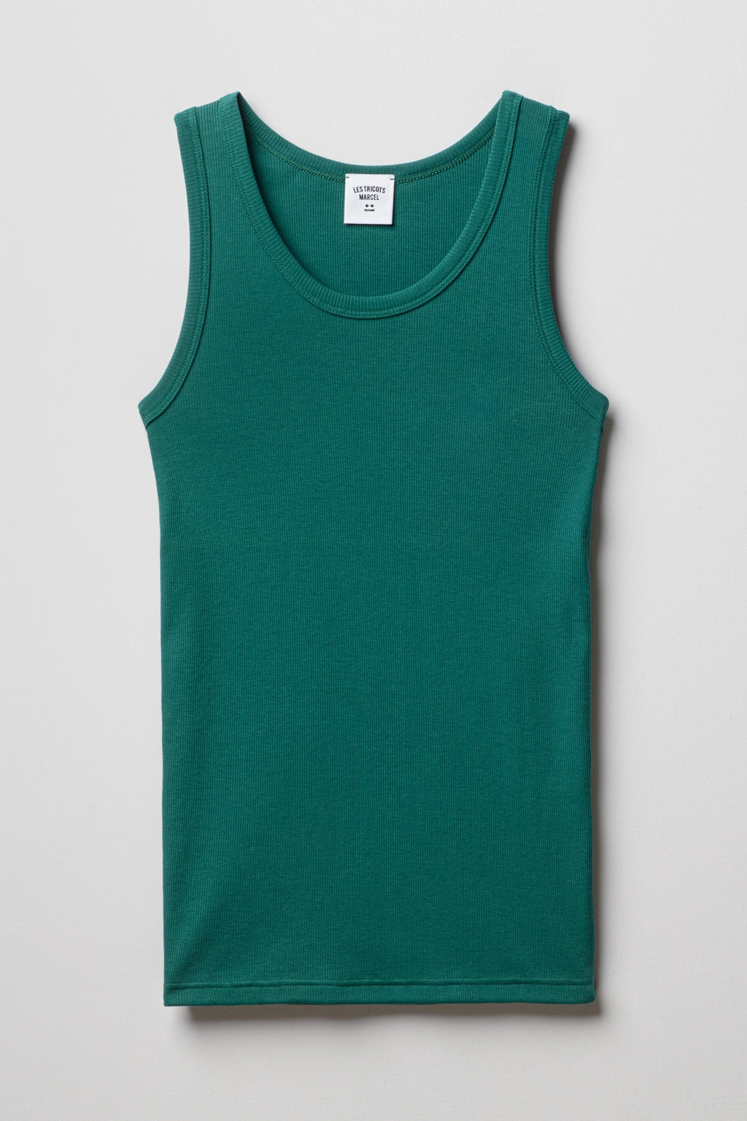 The Classic Marcel Tank Top Green Les Tricots Marcel