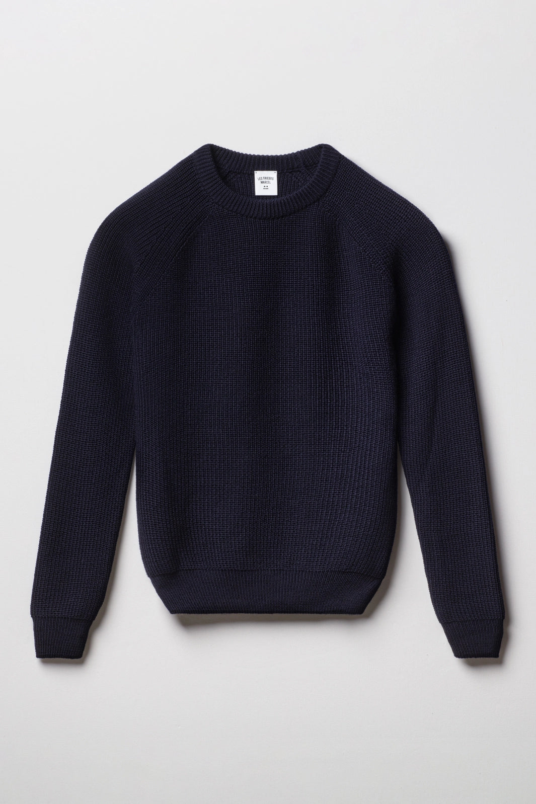 Le Pull Homme Bleu Marine français en laine mérinos – Tricots Marcel