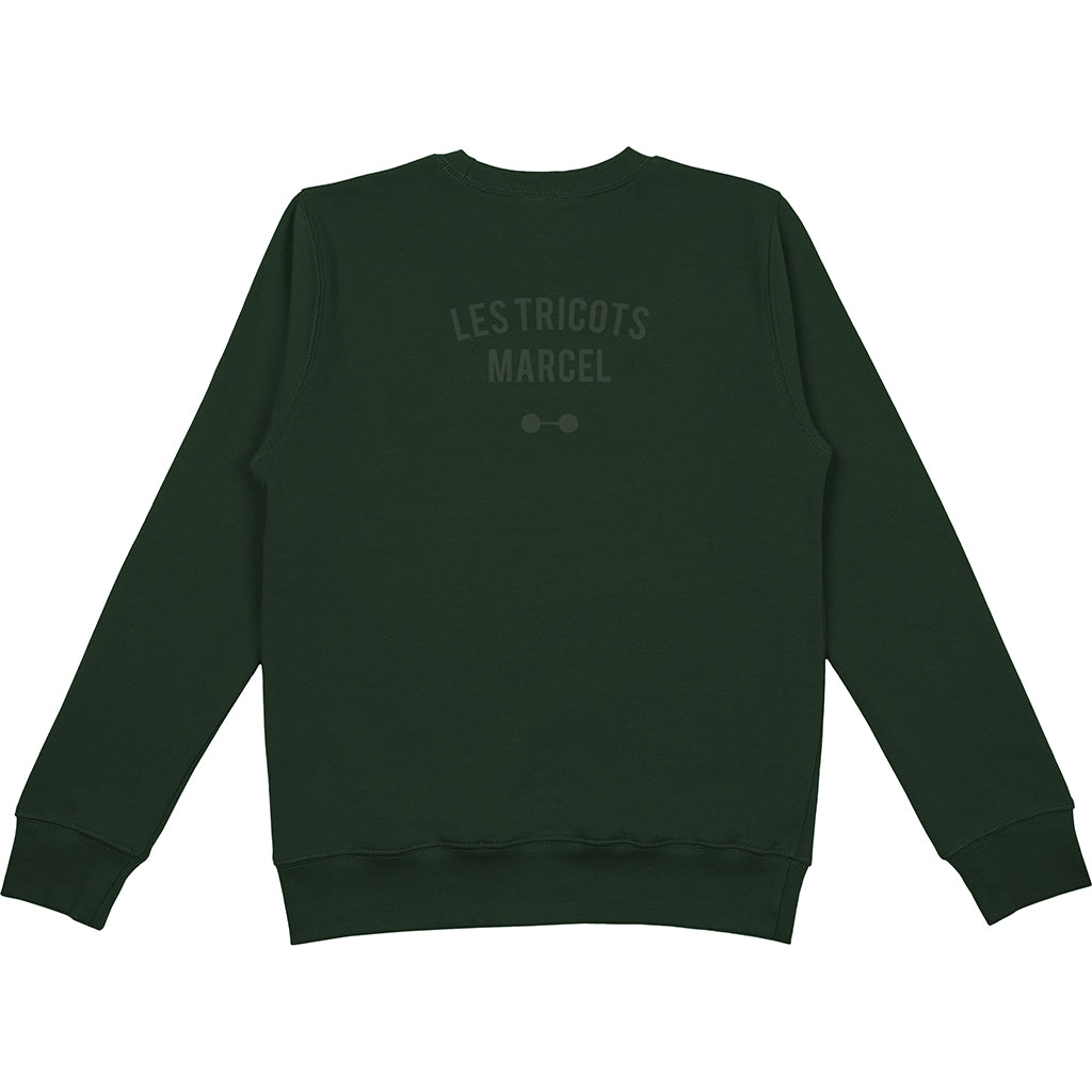 The Women's Sweatshirt Marcel Bottle Green – Tricots Marcel