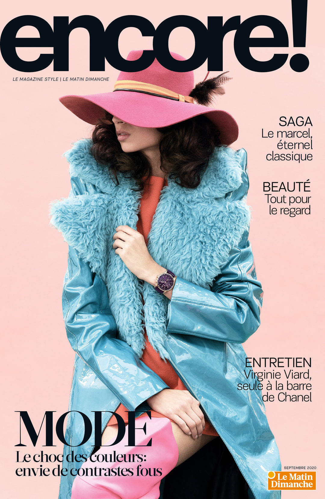Couverture du magazine Suisse Encore! pour Les tricots Marcel de Roanne 