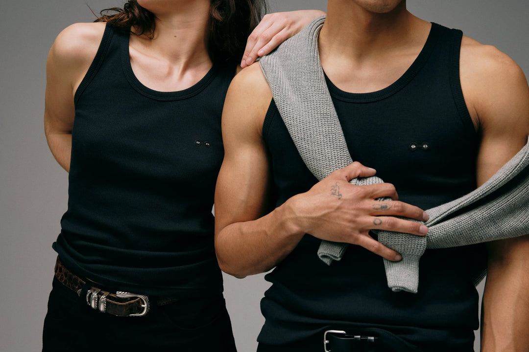 Black iconic tricots marcel