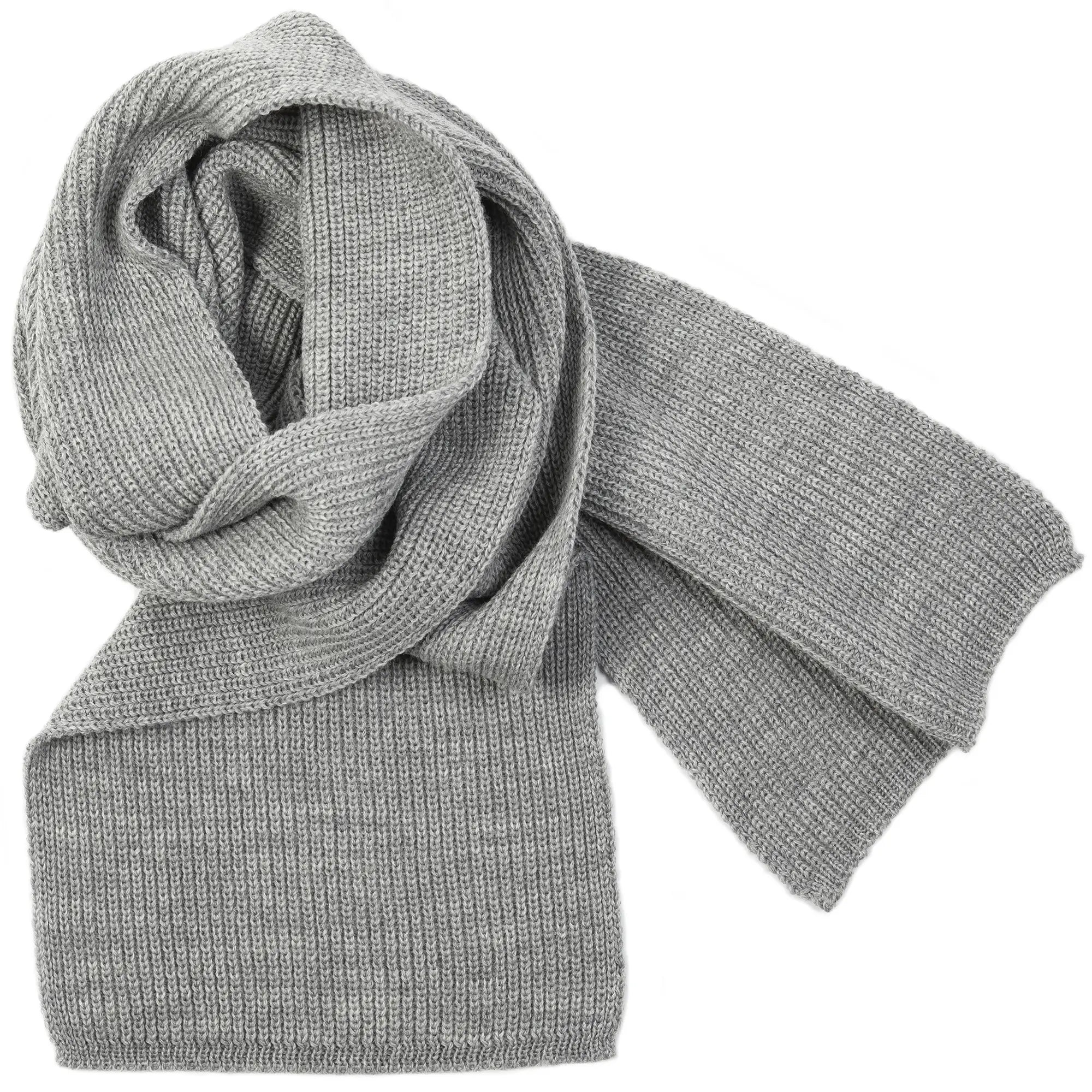 Echarpe Laine Mérinos - Gris Chine