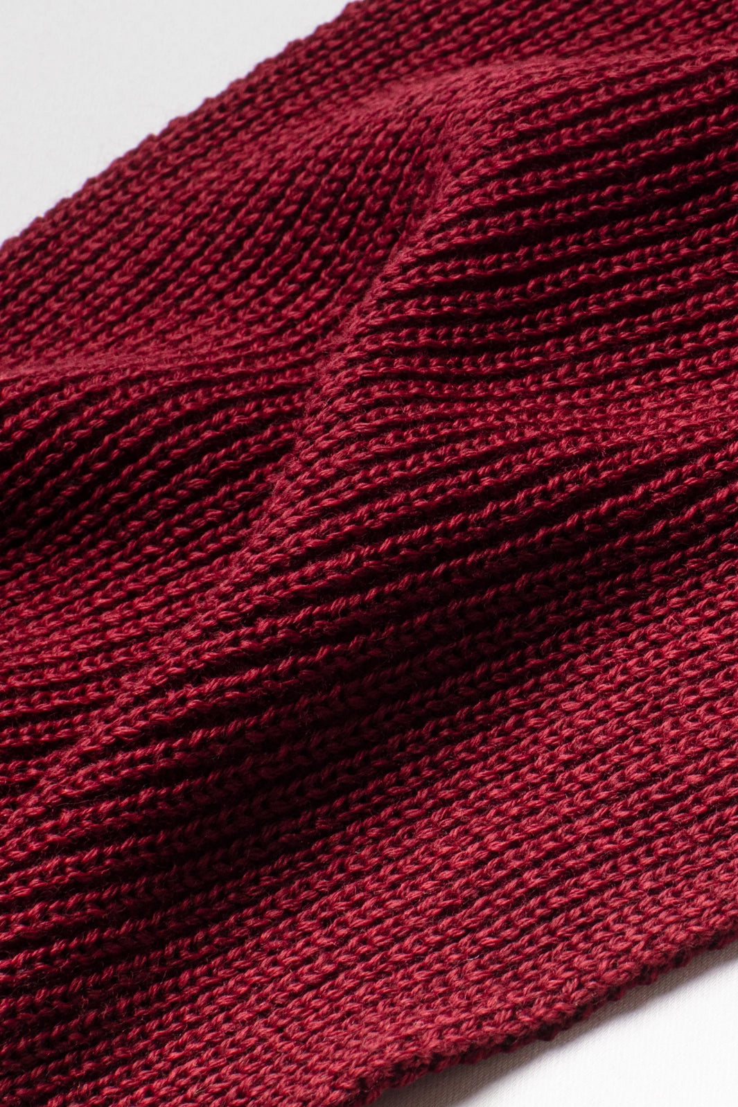 Echarpe chaude laine mérinos rouge rubis