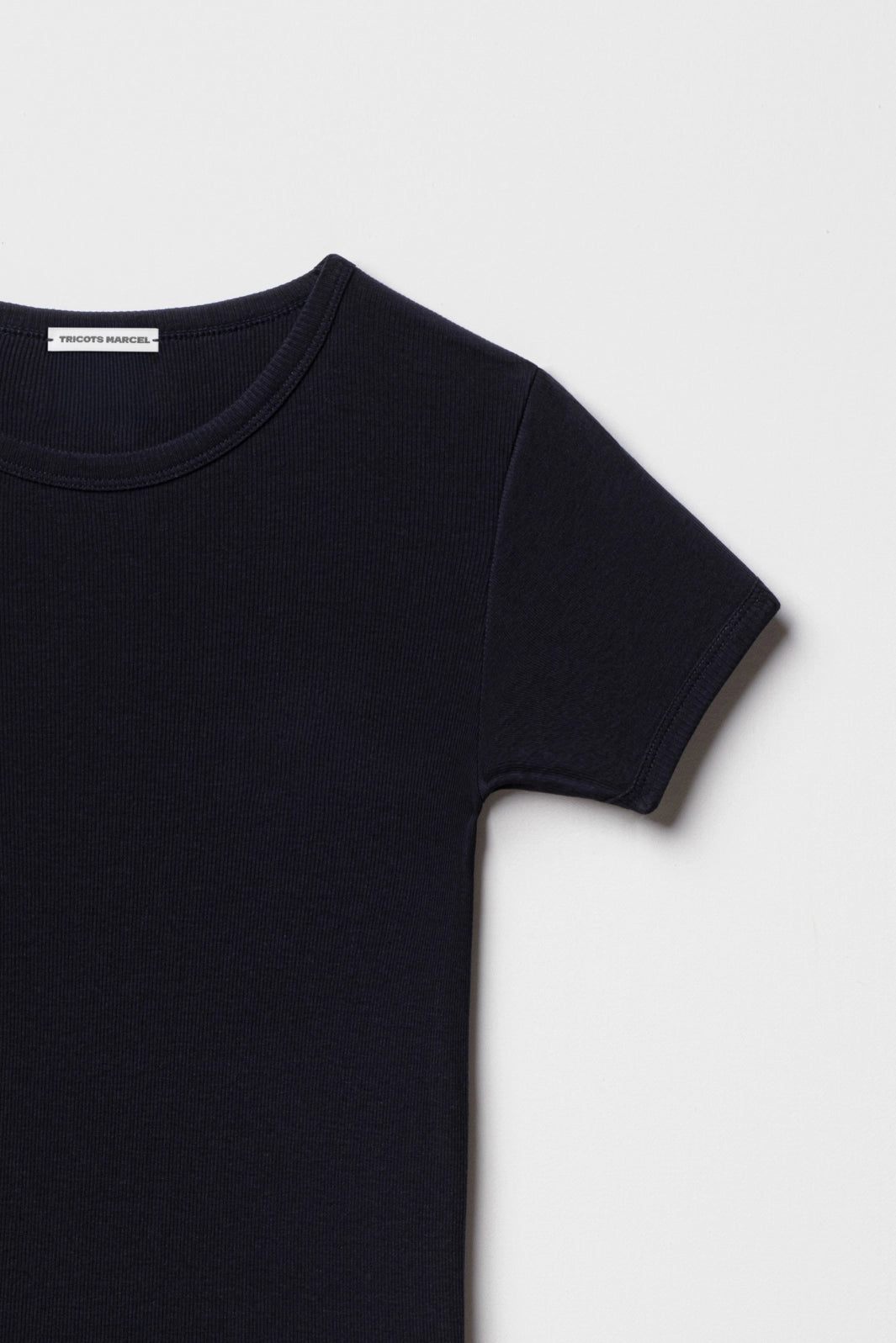 Maillot de Corps Bleu Marine en coton Manches courtes