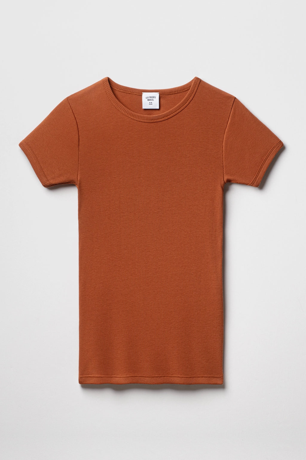 Maillot de Corps Marron Cognac en Coton