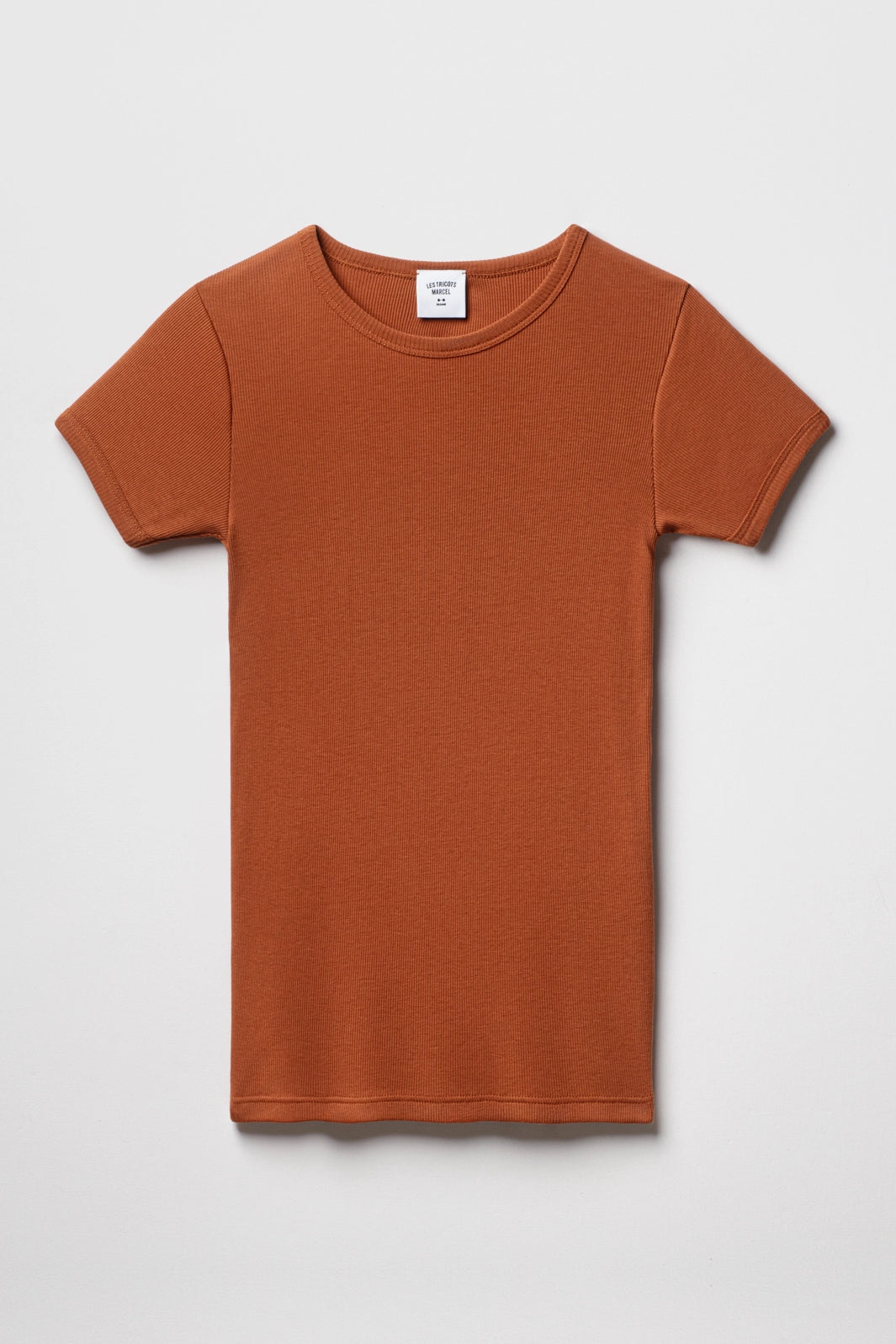 Maillot de Corps Marron Cognac en Coton