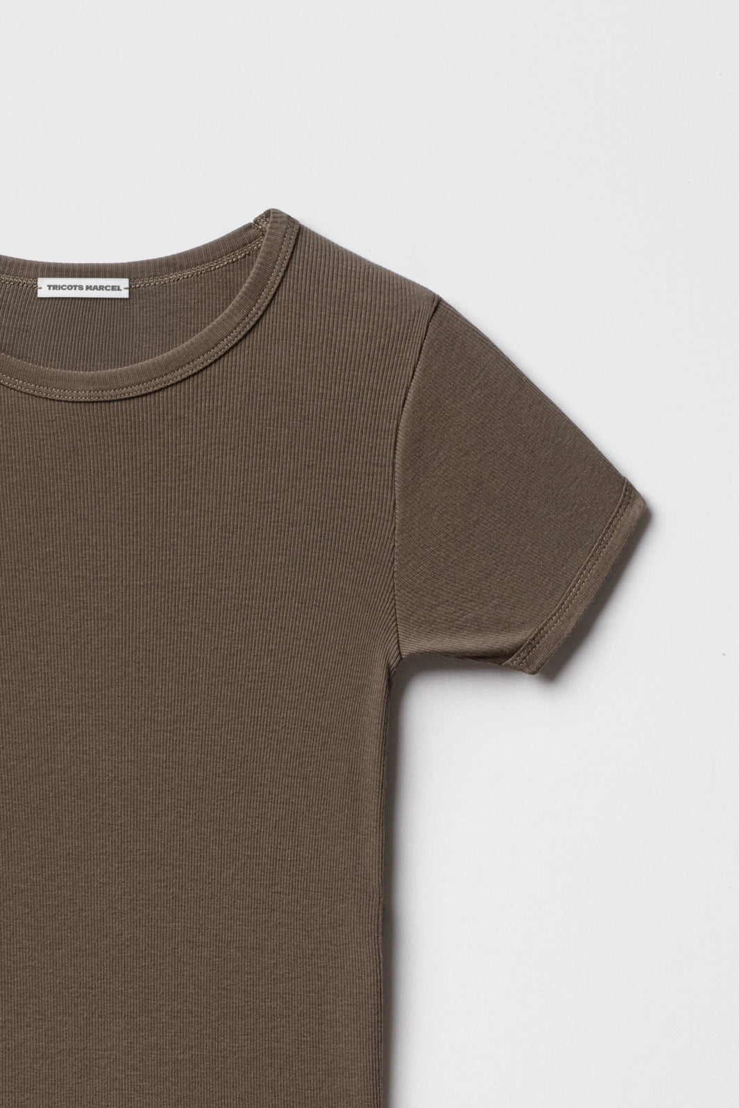 Maillot de Corps Kaki en coton Manches courtes