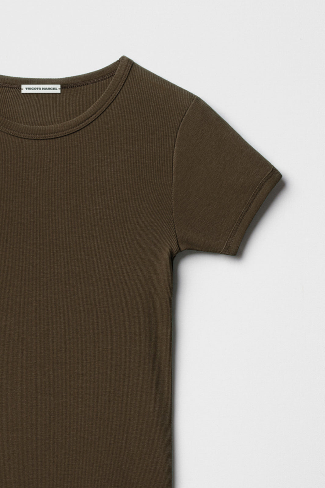 maillot de corps marron en coton made in france