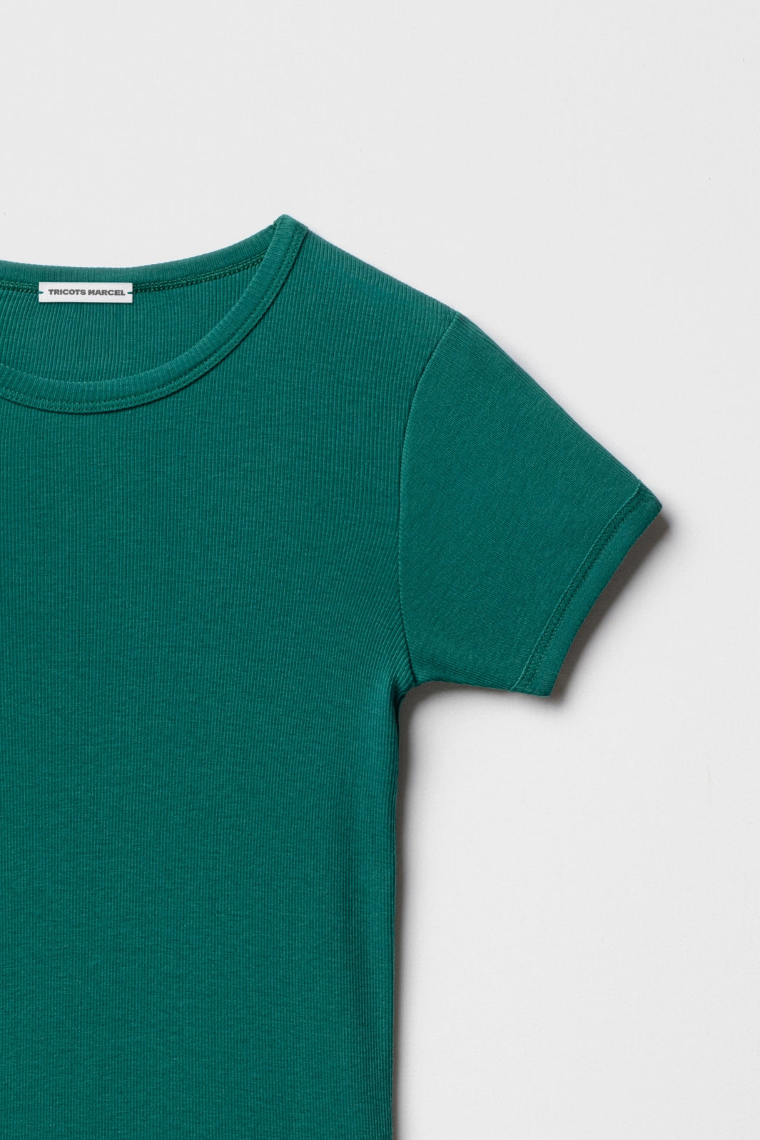 Maillot de Corps Vert Emeraude en coton Manches courtes