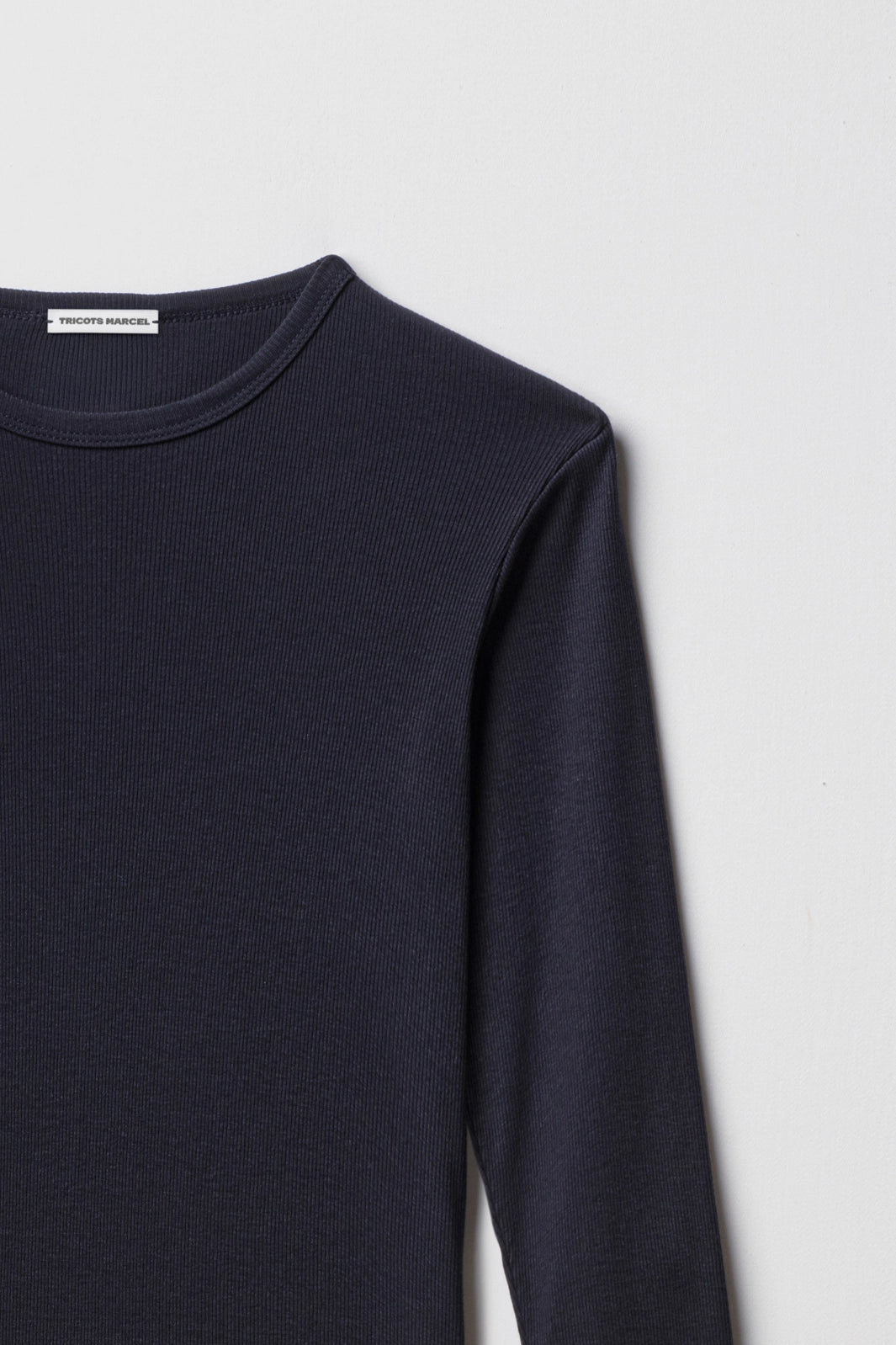 Maillot de Corps Bleu Marine manches longues coton
