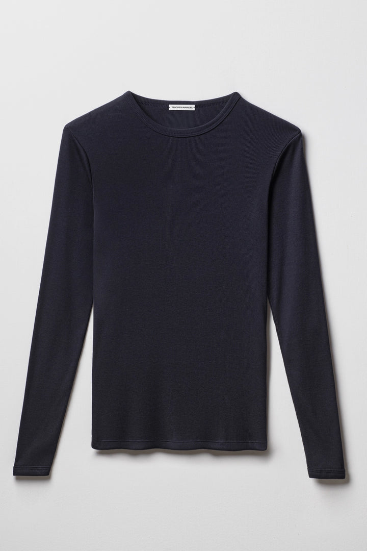 Maillot de Corps Bleu Marine manches longues  made in France