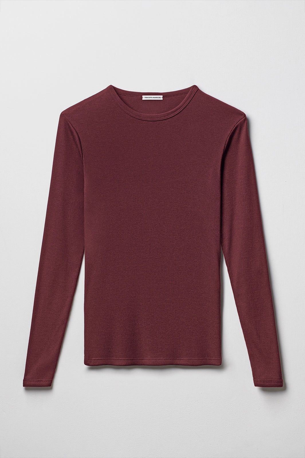 Maillot de corps Bordeaux manches longues -made in France