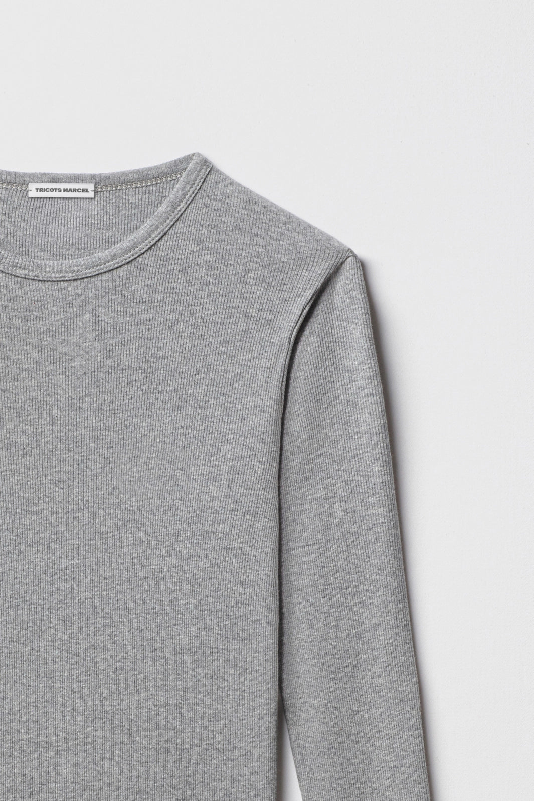 Maillot de Corps Gris manches longues en coton