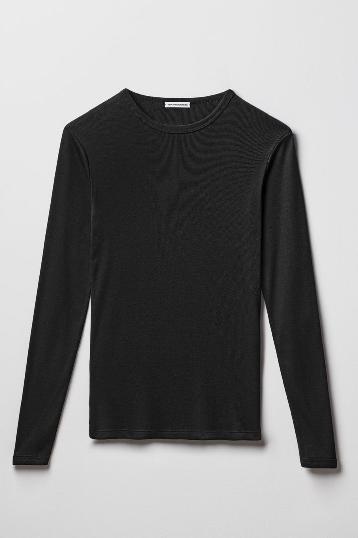 Maillot de Corps Noir manches longues made in France