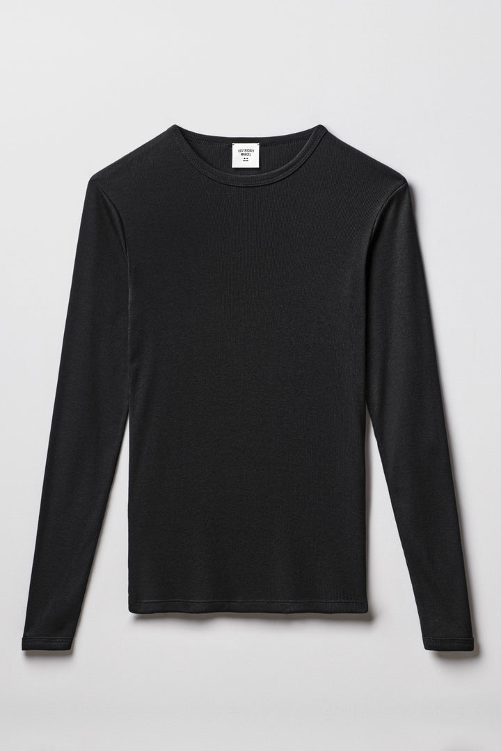 Maillot de Corps Noir manches longues 