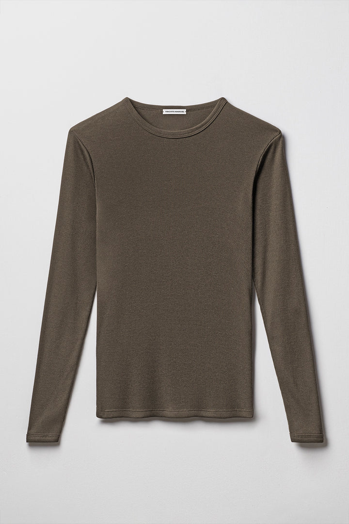 Maillot de corps Kaki manches longues-made in France