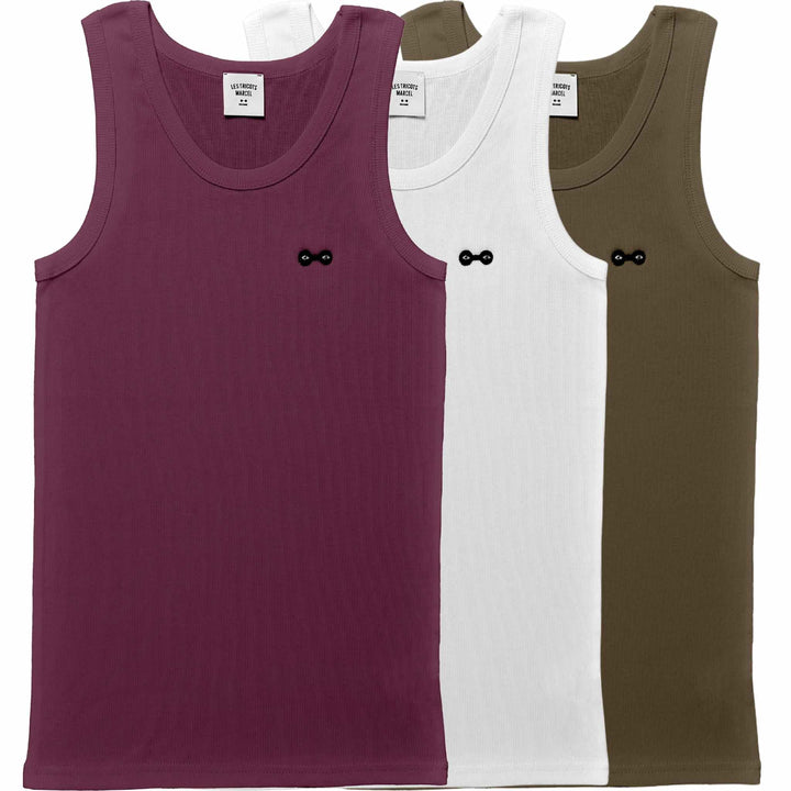 3 Marcel-Tanktops zur Auswahl