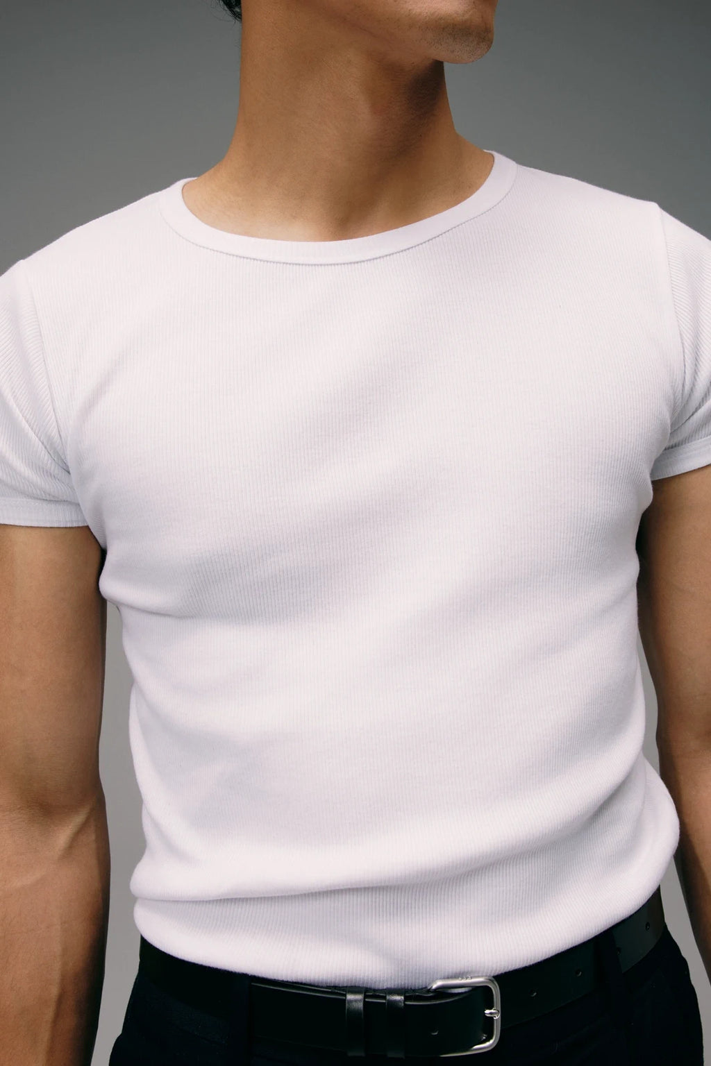 Maillot de Corps Homme Blanc en coton Manches courtes