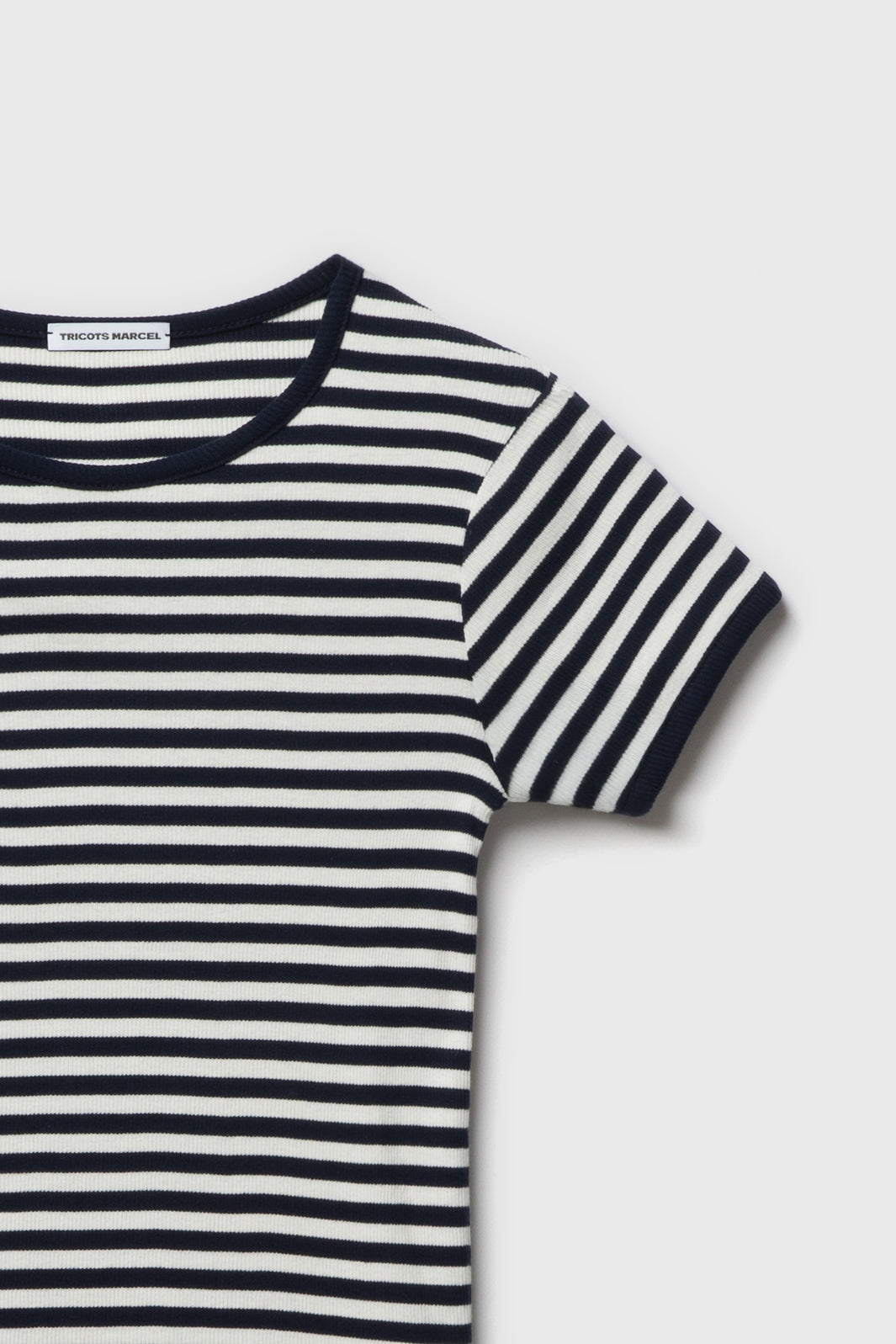 Maillot de Corps Rayé Bleu Marine Ecru made in France