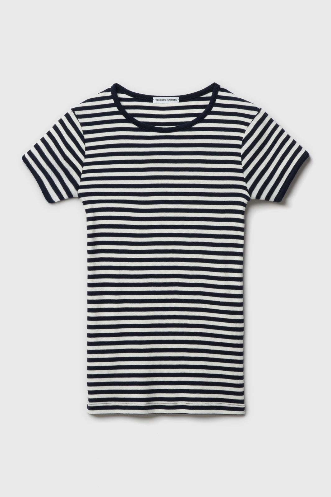 Maillot de Corps Rayé Bleu Marine Ecru en coton bio