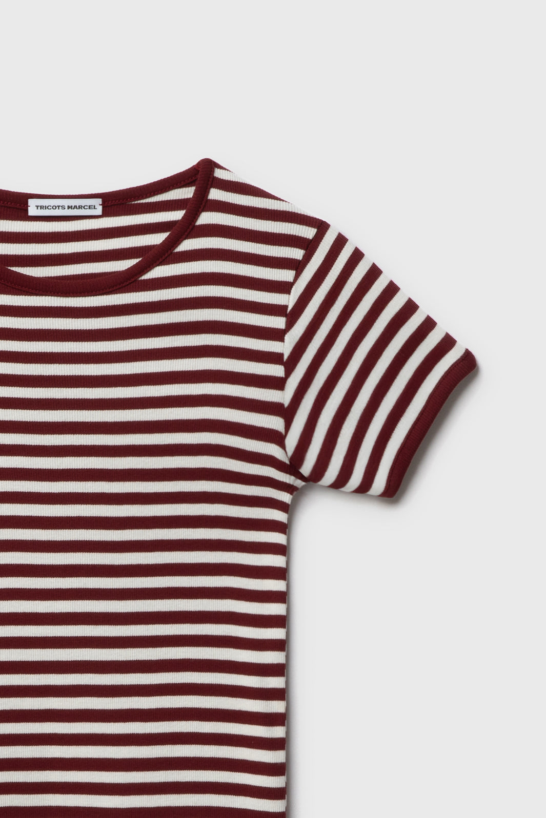 Maillot de Corps Bordeaux Ecru en coton Bio Made in france