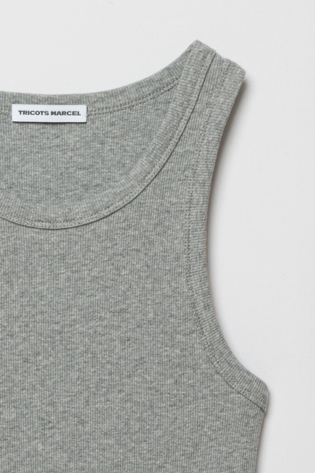 Dos Débardeur Femme Top Marcel gris en coton