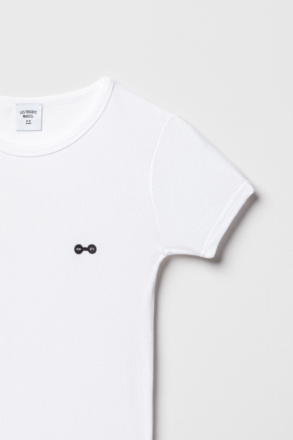 Maillot de Corps Blanc en coton Manches Courtes