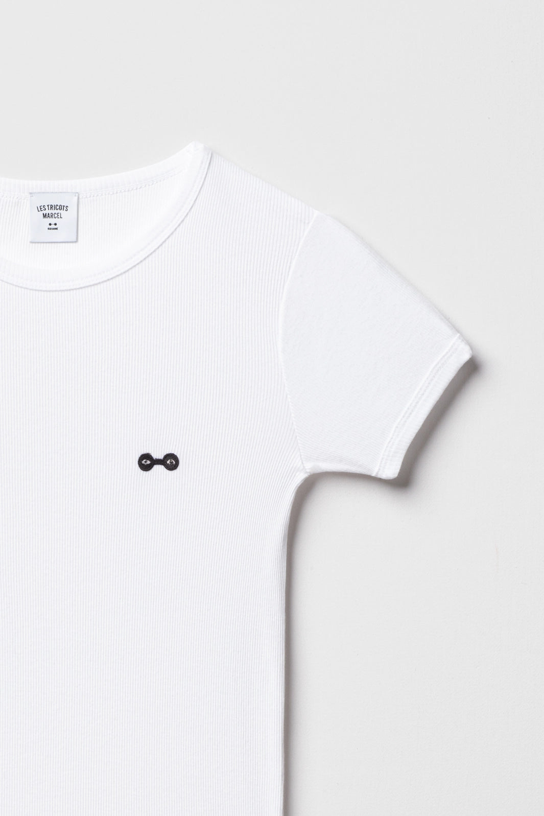 Maillot de Corps Blanc en coton Manches Courtes
