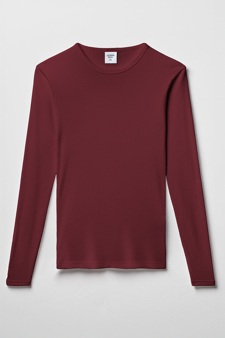 Maillot de corps Bordeaux manches longues 