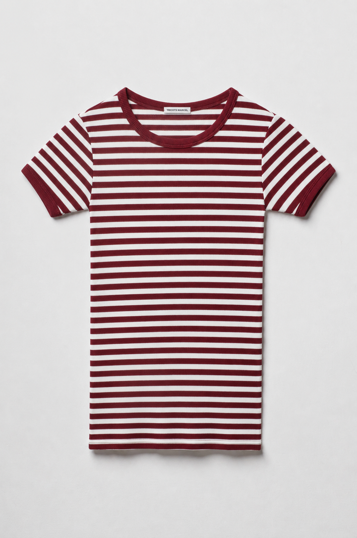 Maillot de Corps Bordeaux Ecru en coton Bio