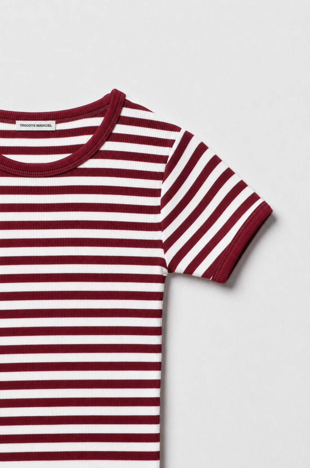 Maillot de Corps Bordeaux Ecru en coton Bio Made in france