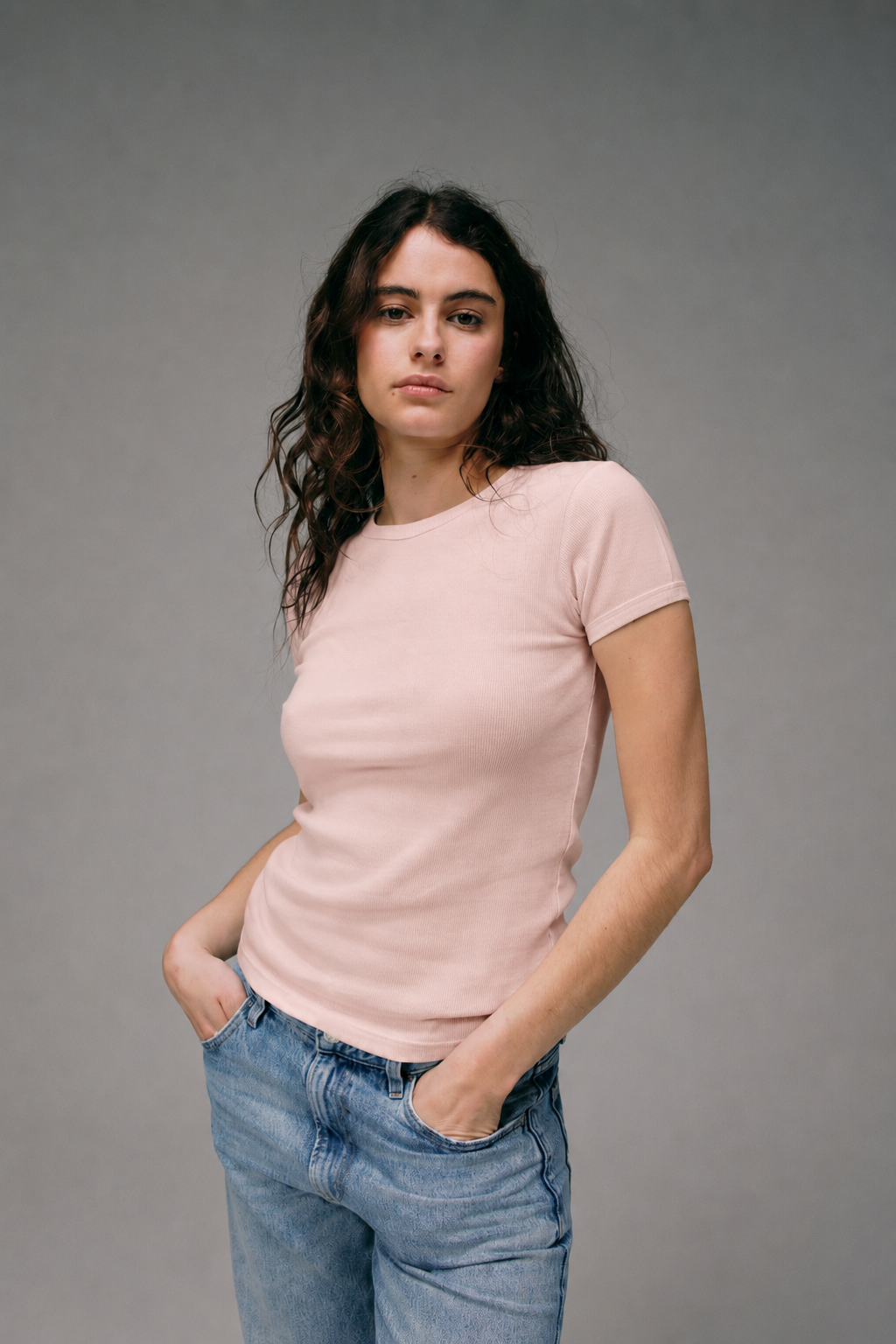 Maillot de Corps Femme Rose en coton pima made in france