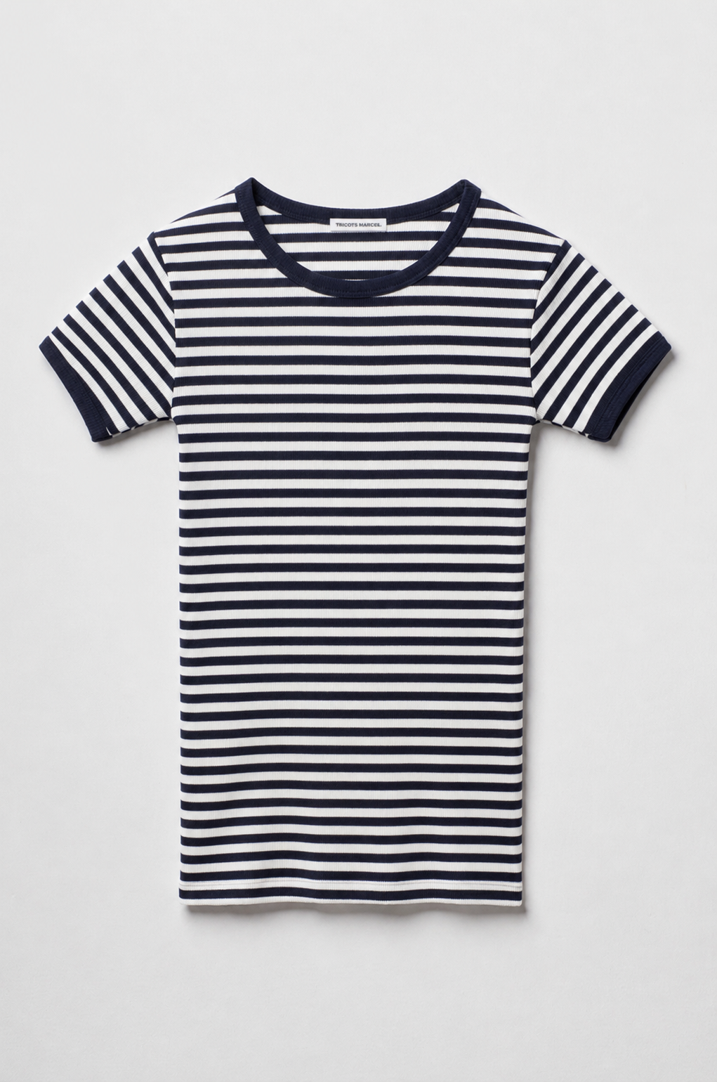 Maillot de Corps Rayé Bleu Marine Ecru en coton bio