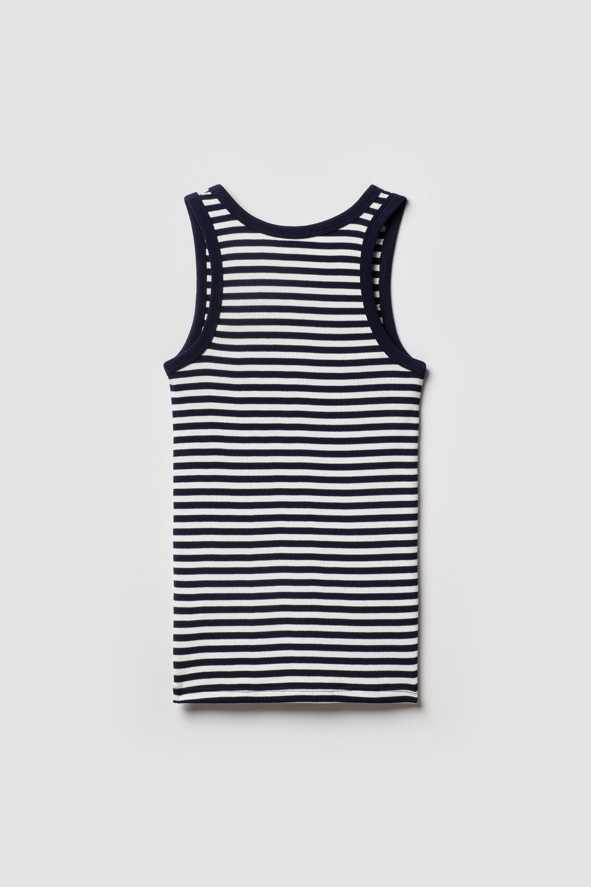 Dos Débardeur Marinière rayé Bleu Marine Ecru