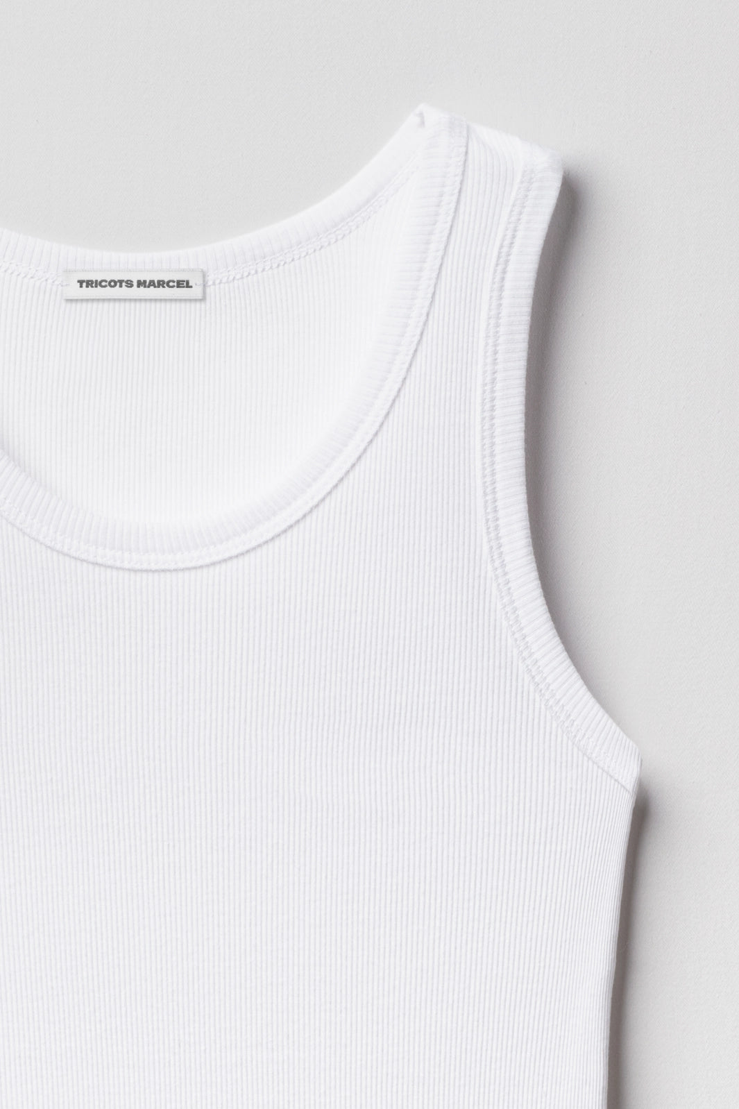 Débardeur Marcel Blanc en coton