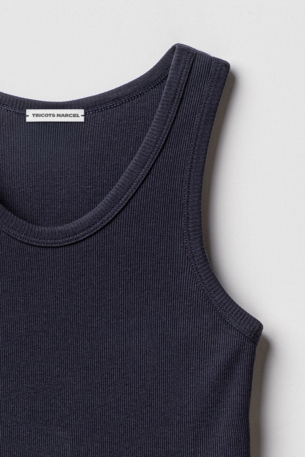 Débardeur Marcel bleu Marine en coton