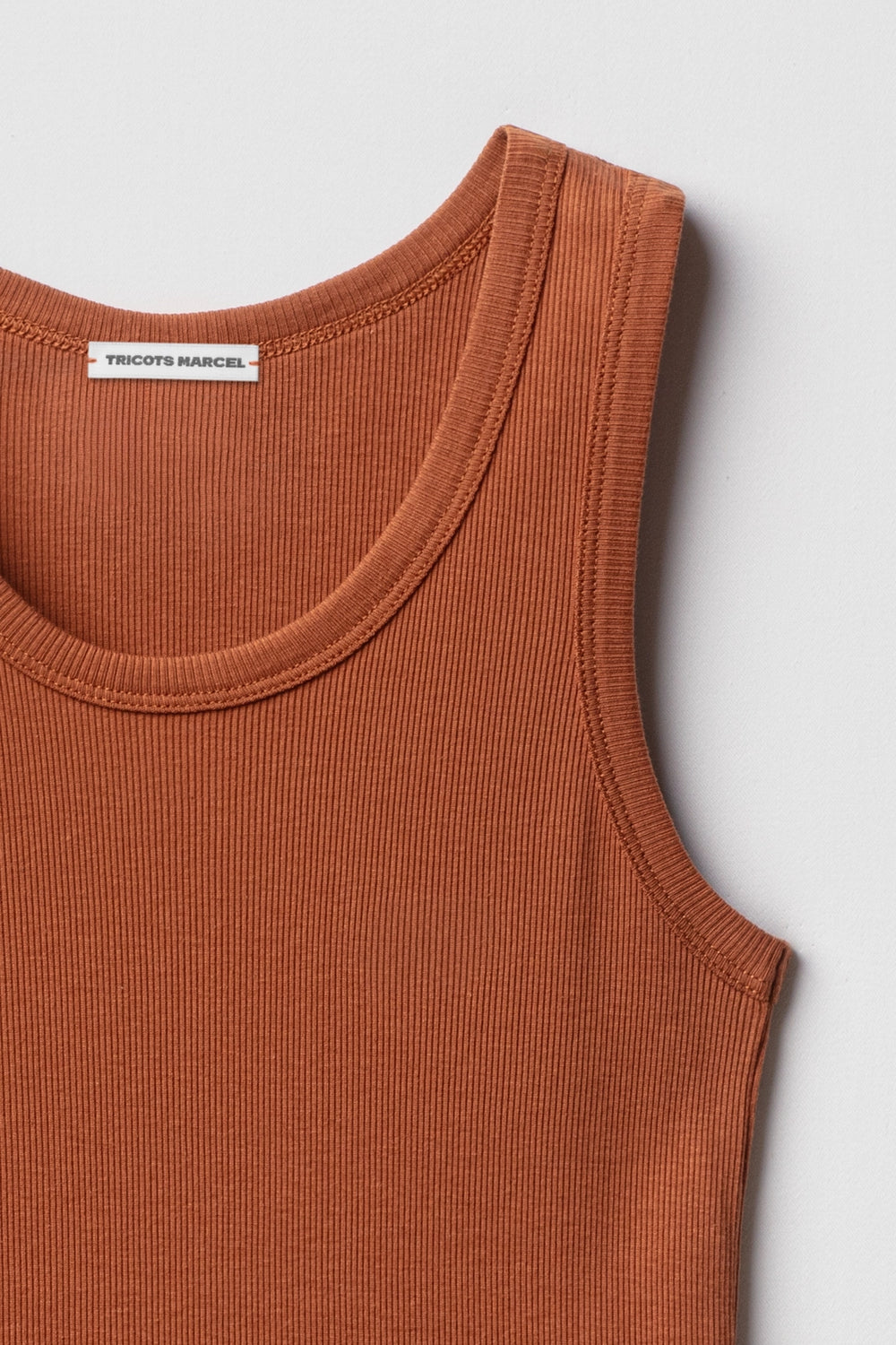 Débardeur Marcel Cognac en coton