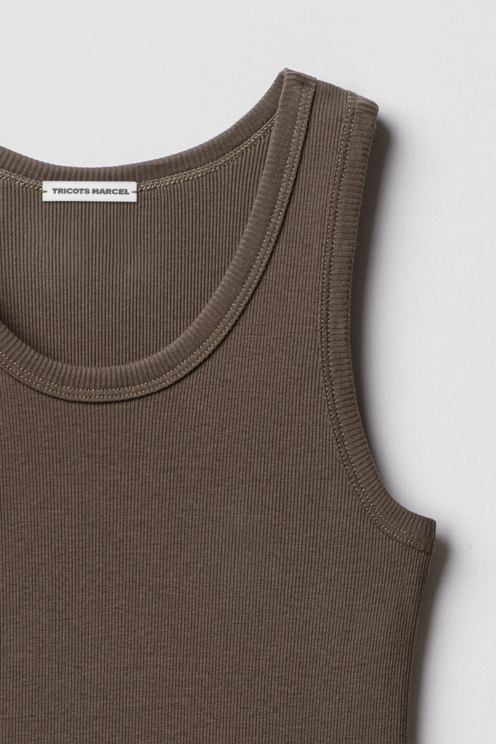 Débardeur Marcel Vert Kaki en coton