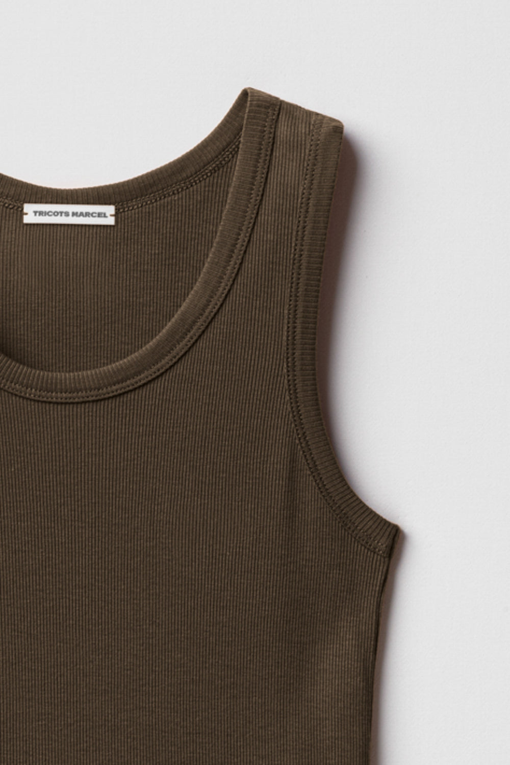 débardeur marcel orange en coton Pima