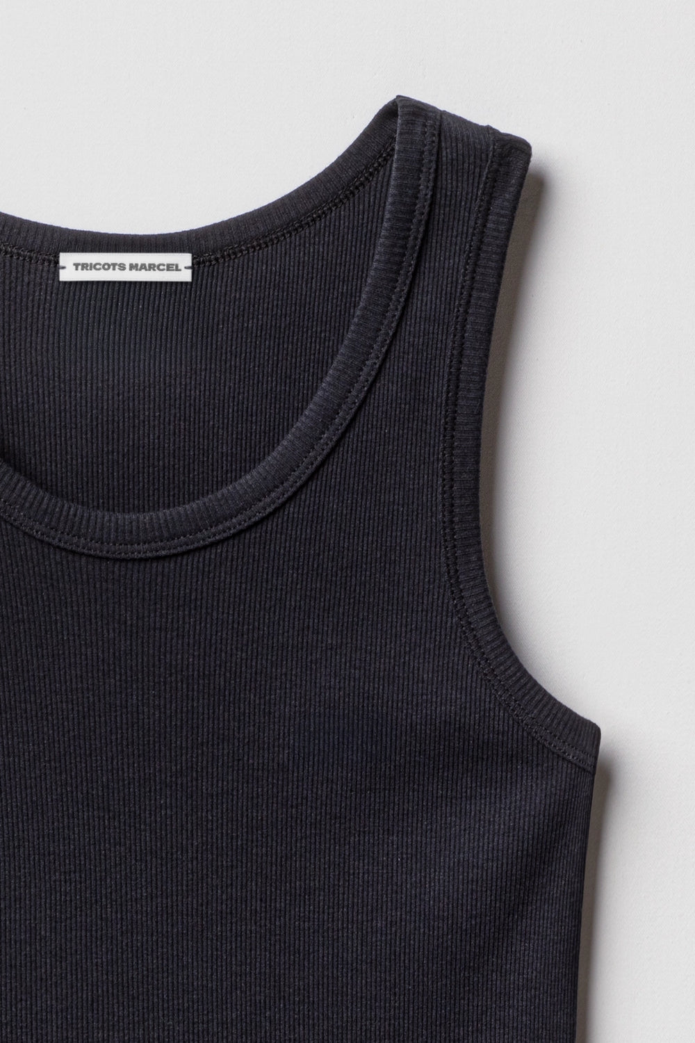 Débardeur Marcel Noir en coton