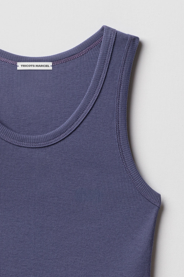 Débardeur Marcel Violet en coton