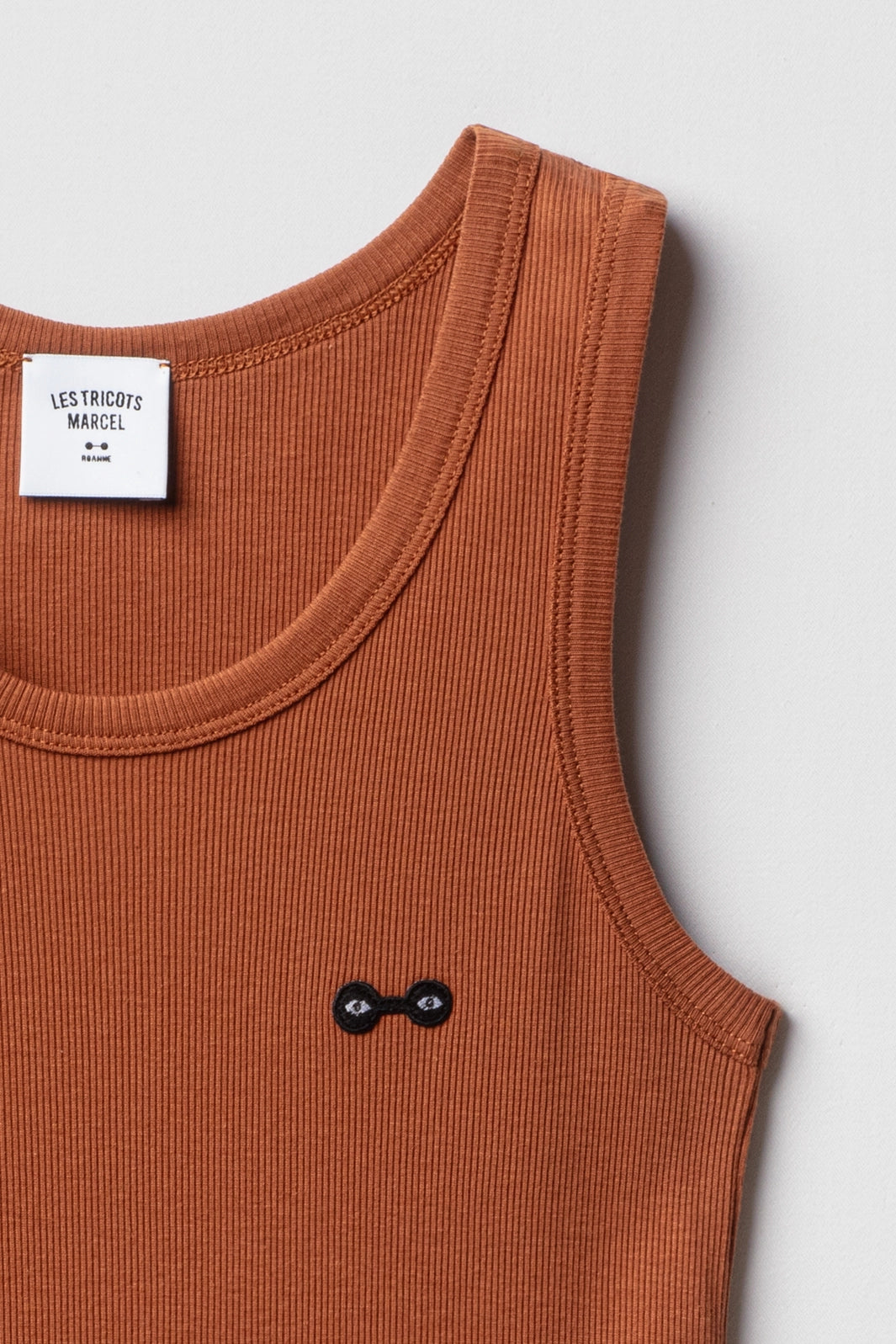 Débardeur Marcel Cognac en coton