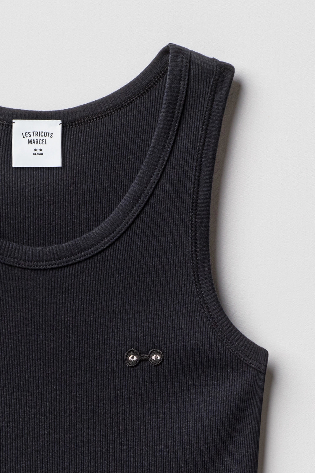 Débardeur Marcel Noir en coton