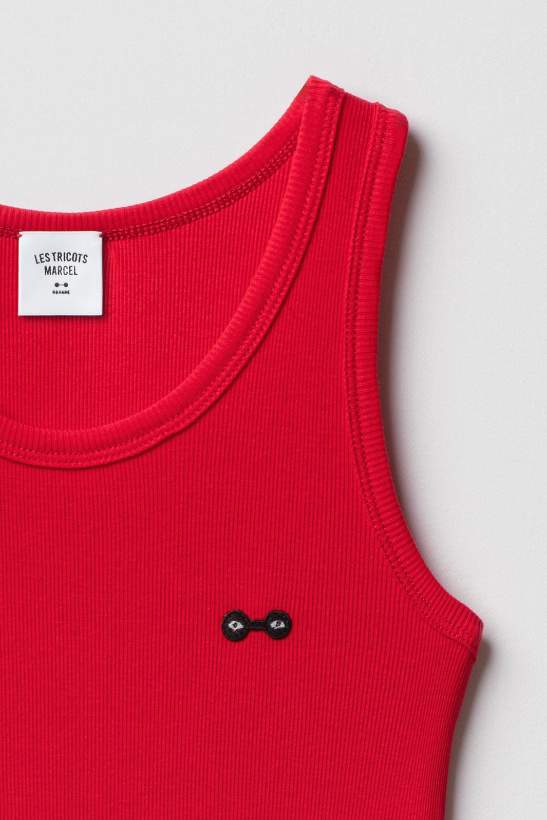 Débardeur Marcel Rouge en Coton