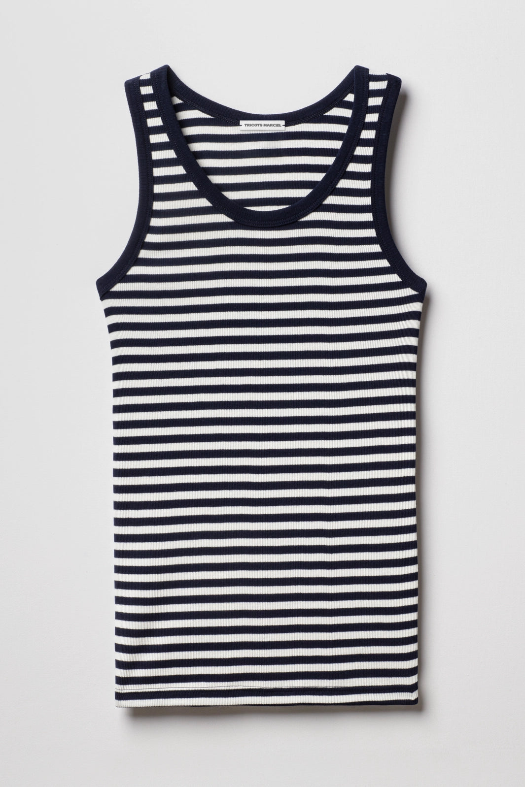Débardeur Marinière rayé Bleu Marine Ecru made in France