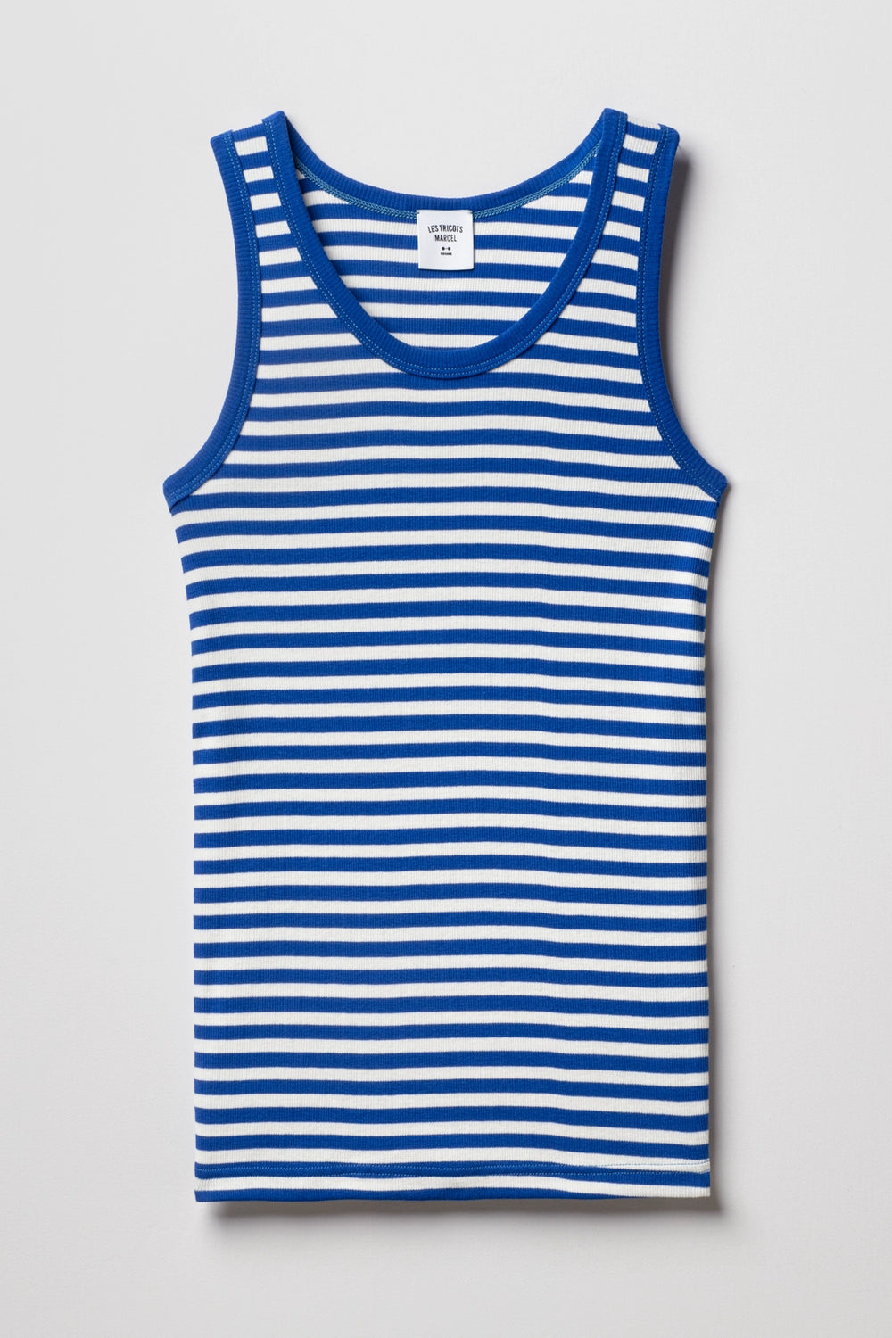 Débardeur Marinière Rayé Bleu Ecru