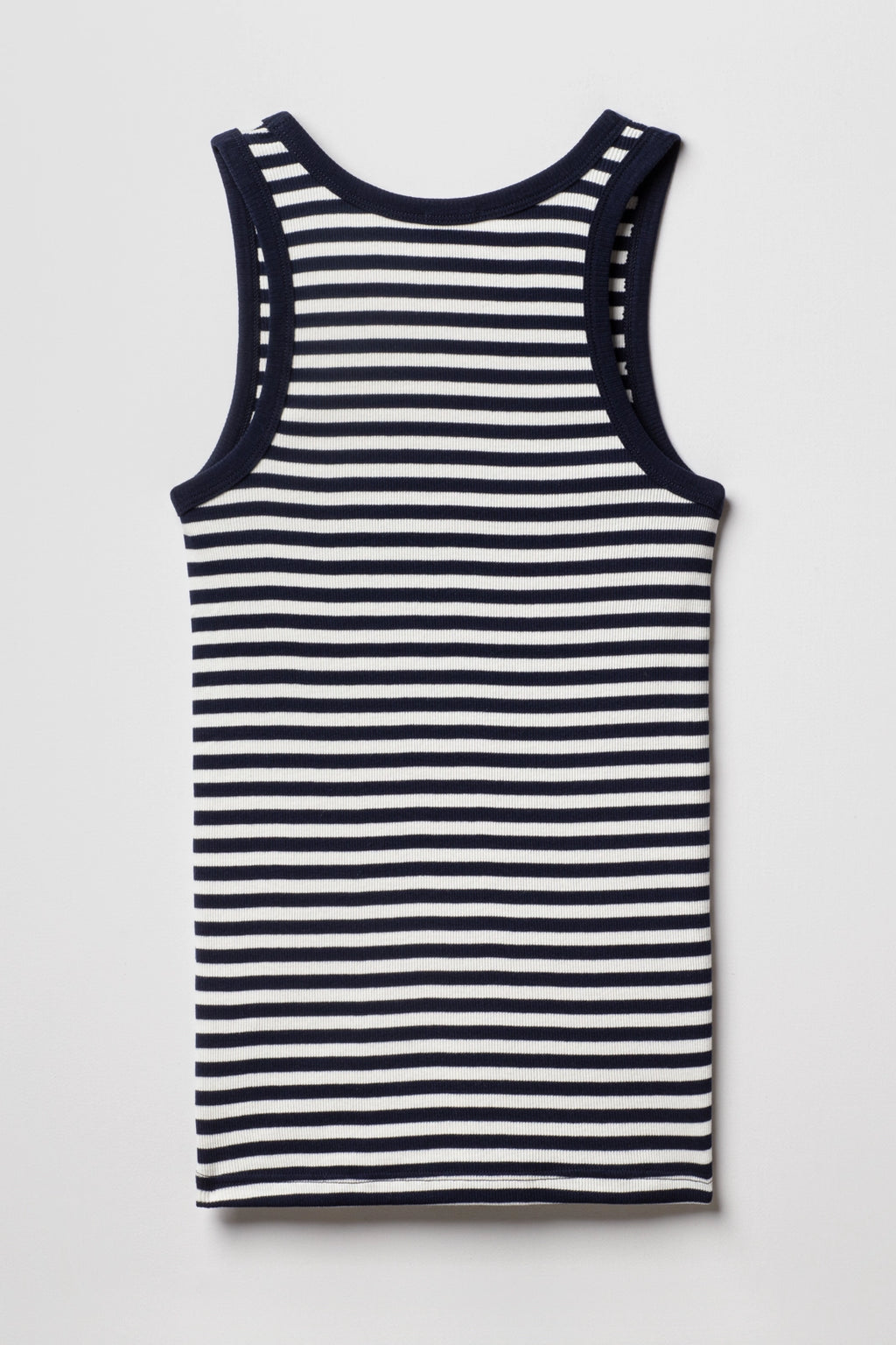 Dos Débardeur Marinière rayé Bleu Marine Ecru