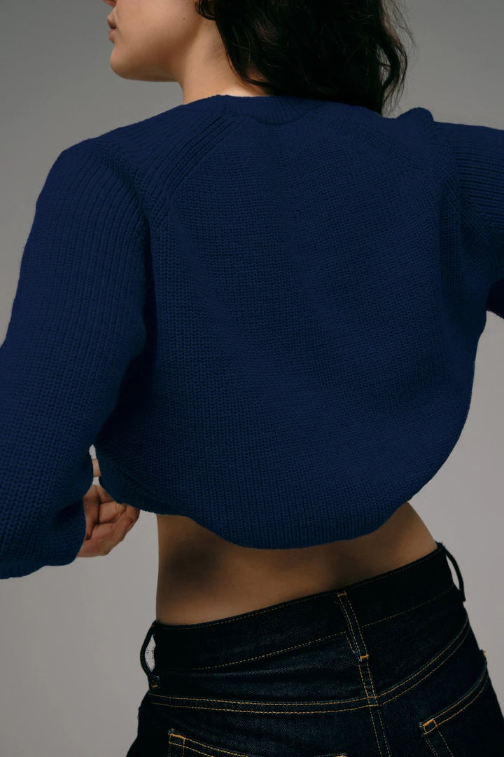 Pull Femme Laine Mérinos - Bleu