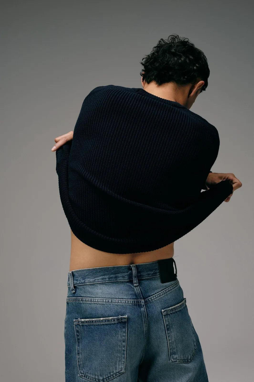 Dos Pull Homme en Laine Mérinos